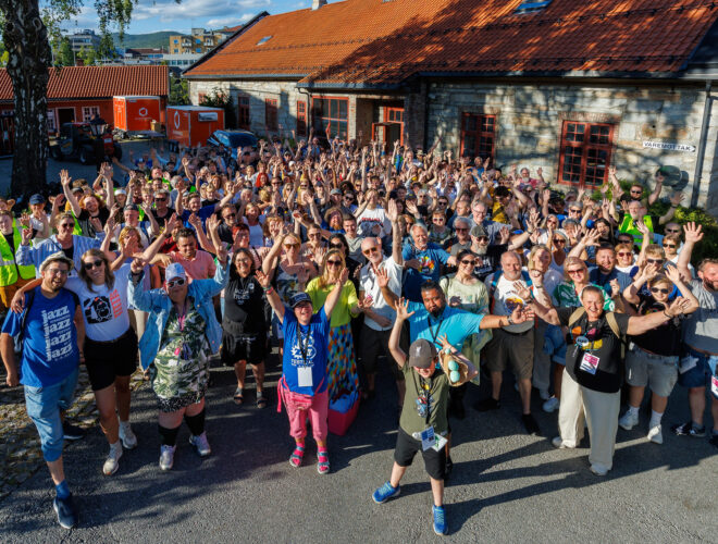 Gruppebilde av funksjonærer på Kongsberg Jazzfestival 2025