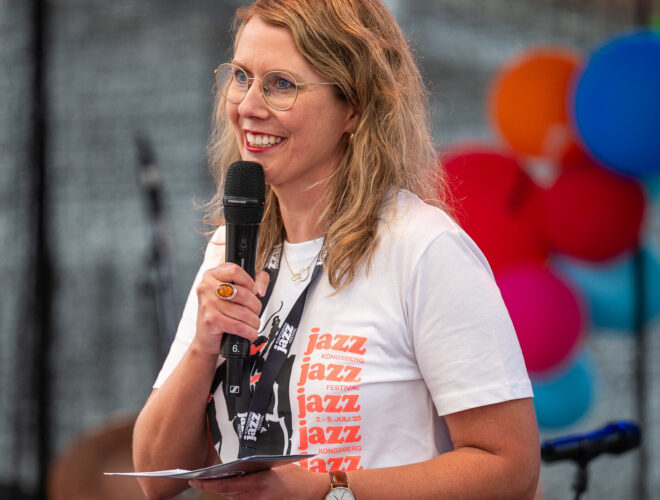 Bilde av Ragnhild Menes, fesitvalsjef på Kongsberg Jazzfestvial