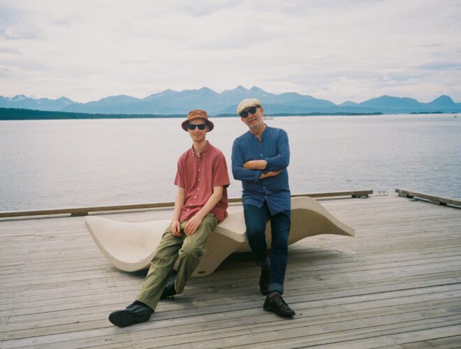 Bilde av Hans Kjorstad og Ernst Reijseger på Kongsberg Jazzfestival