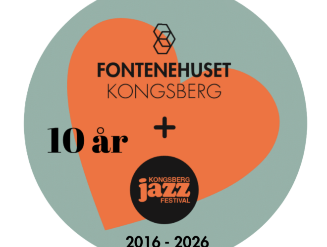 Bilde av samarbeidslogo til Fontenehuset Kongsberg og Kongsberg Jazzfestival
